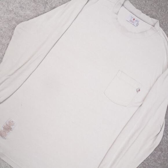 Tyndale Flame Resistant Made in USA Large Gray Long Sleeve T-Shirt - Picture 9 of 12